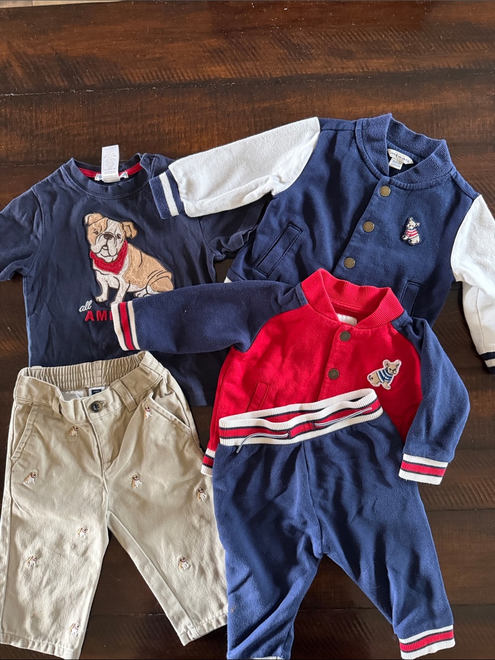5 Piece Lot of Janie and Jack Dog Set